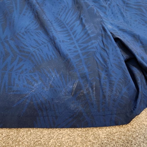 Chubbies Mens sport short blue palms with neon yellow spandex size XXL - Picture 5 of 9